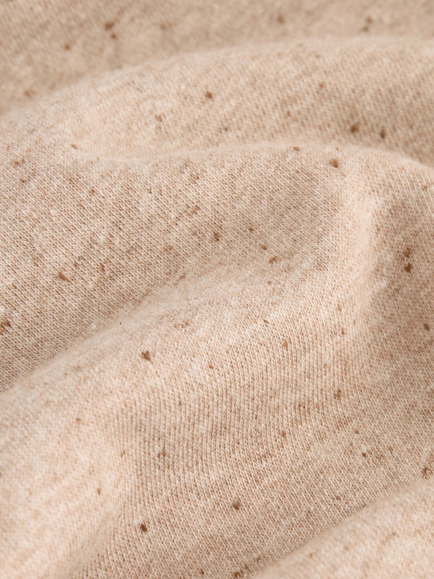 Neutral Neppy Textured - Essential Wide Leg Jersey Joggers