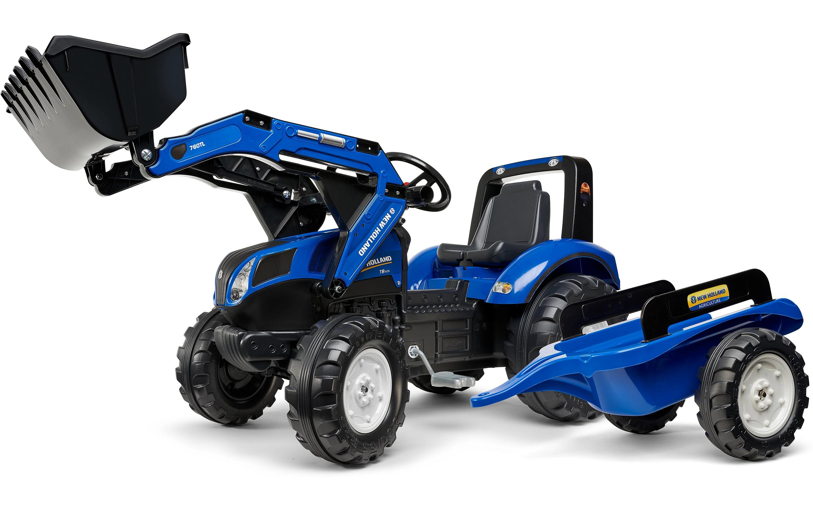 New Holland Traktor + Anh. XL<br>Baggerlader mit Anhänger