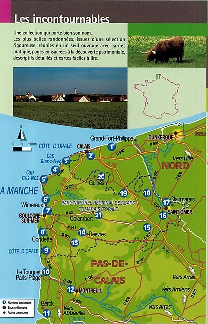 CHAMINA - COTE ET MARAIS D OPALE 21 BALADES