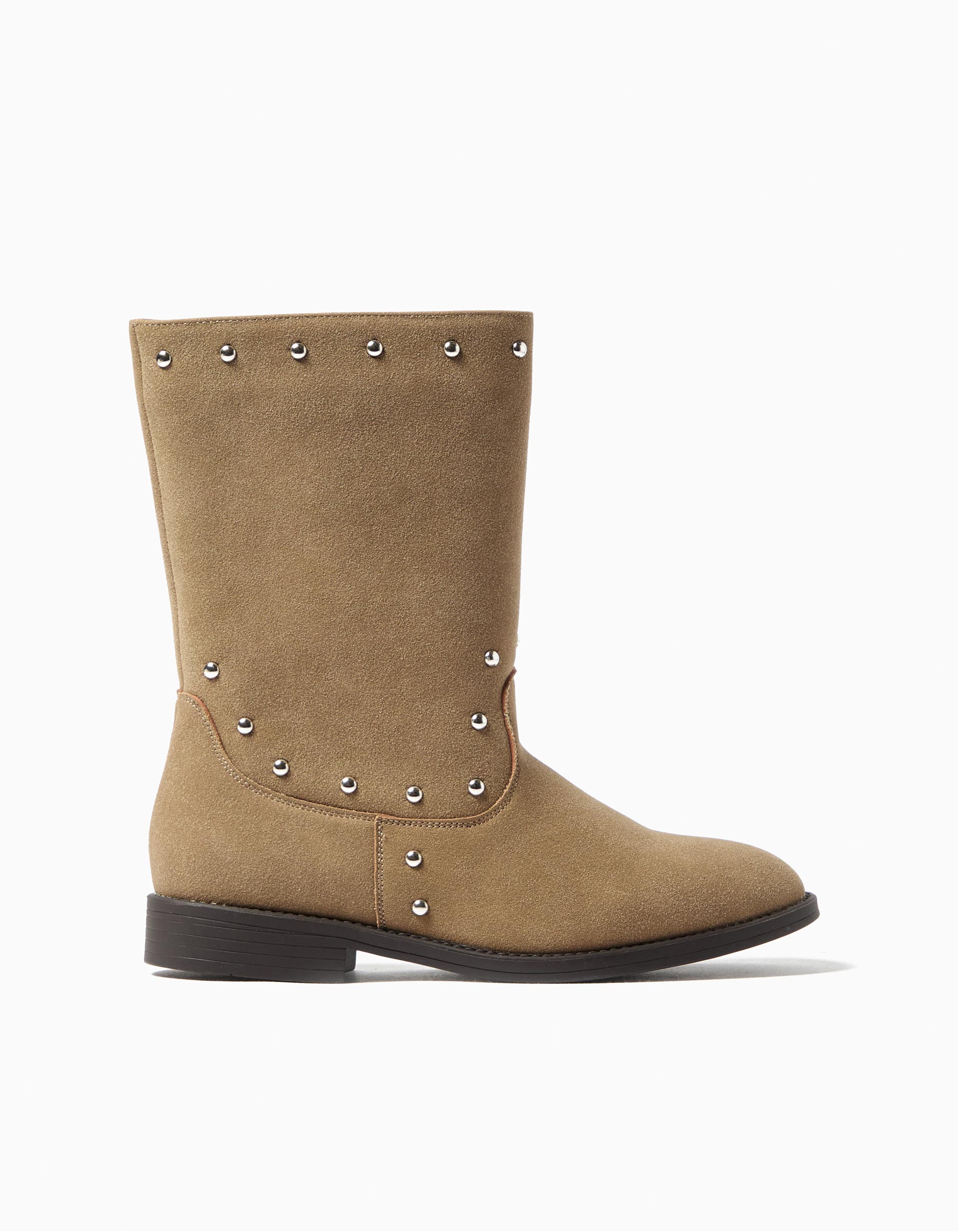 Botas, Menina, Bege