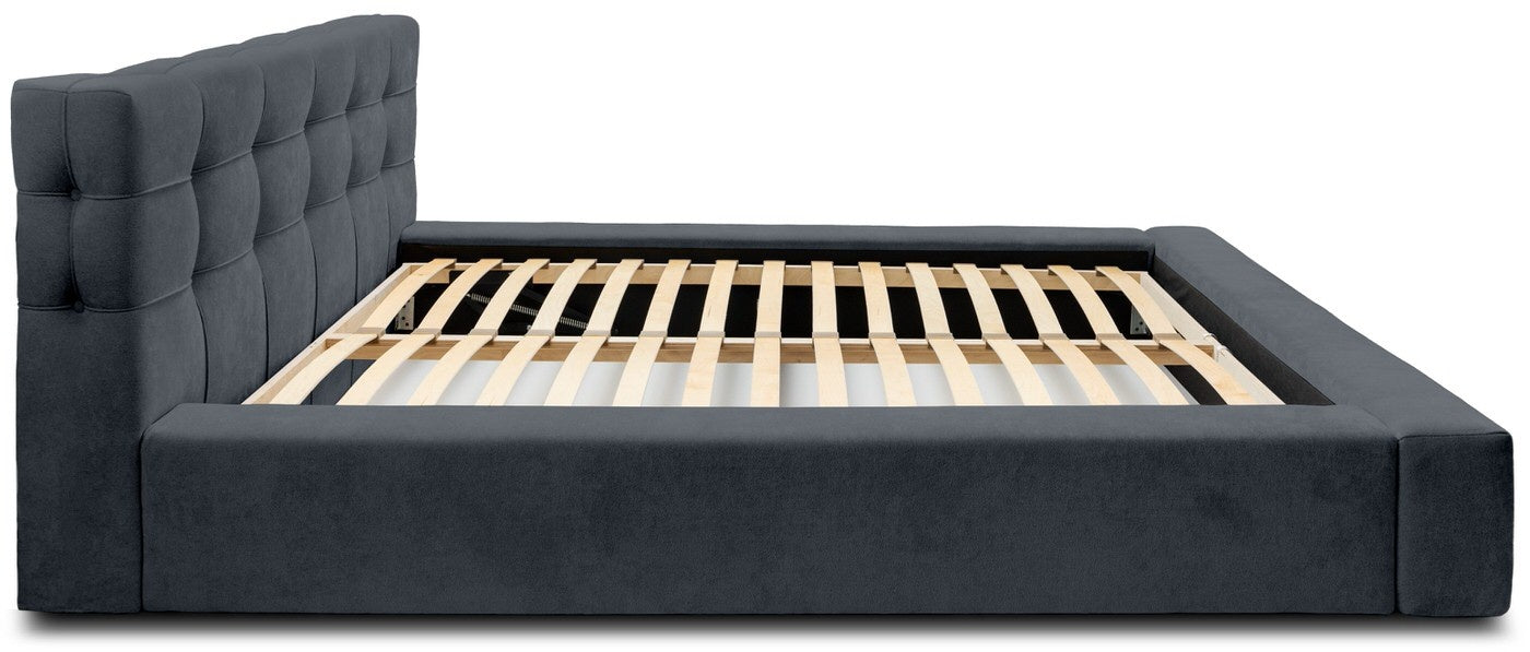 Trae Mobler Grace 180 x 200 cm Gestoffeerd Bed Donkerblauw