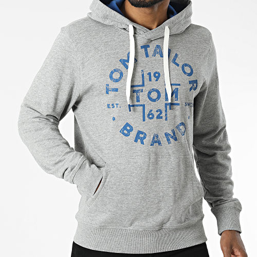 Sweat Capuche 1034360 Gris Chiné