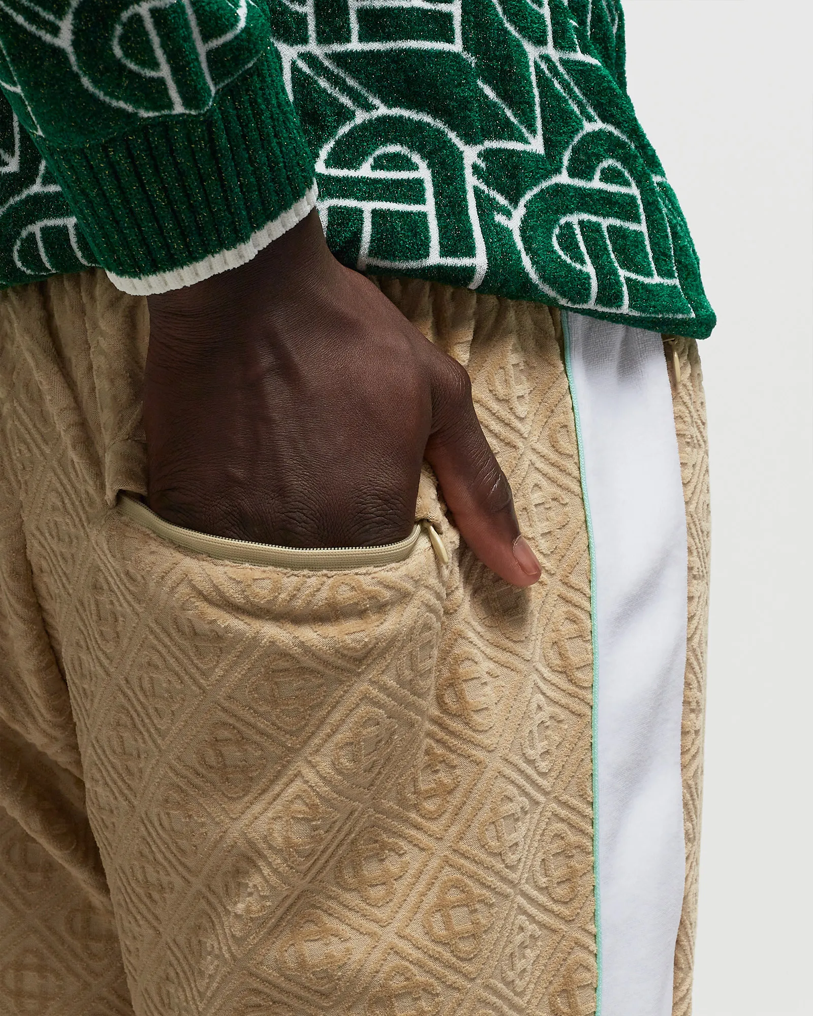 Casablanca MONOGRAM VELOUR TRACK PANT