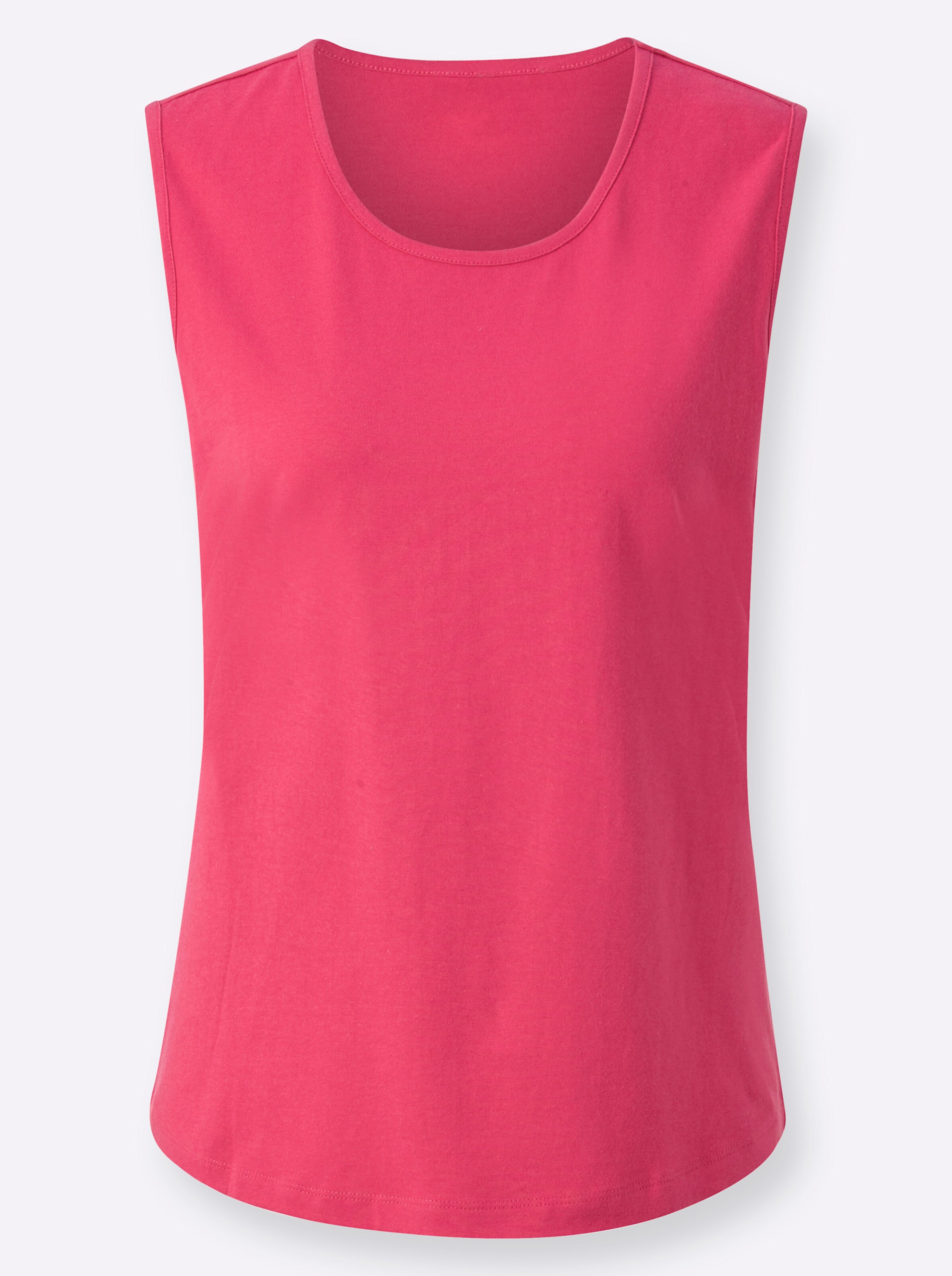 Shirttop in fuchsia + fuchsia-weiß-bedruckt