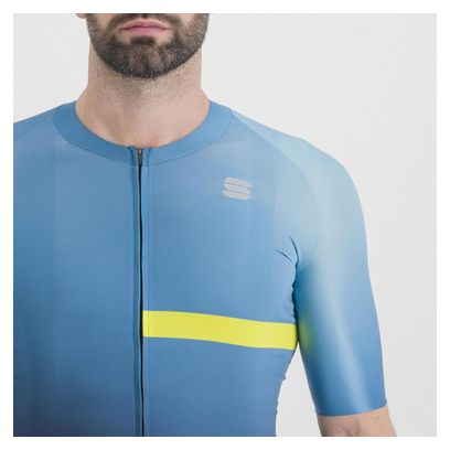 Maillot Manches Courtes Sportful Bomber Bleu/Jaune
