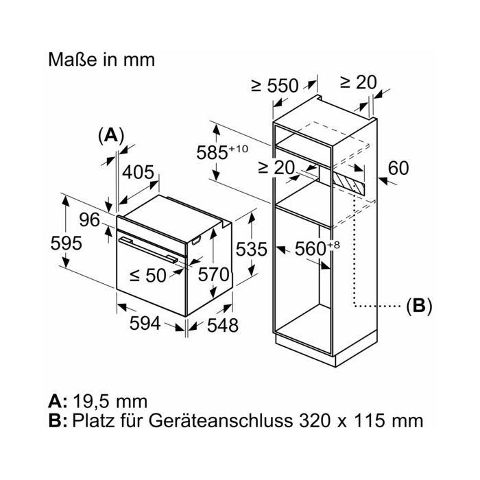 Siemens Einbau-Backofen iQ500 HB378GAS0 Edelstahl
