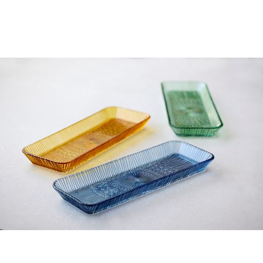Bitz Kusintha Serveringsfad, Blue, 14x38 cm