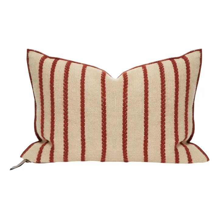 Maison de Vacances Coussin vice versa en toile de Myre brodée | Argile