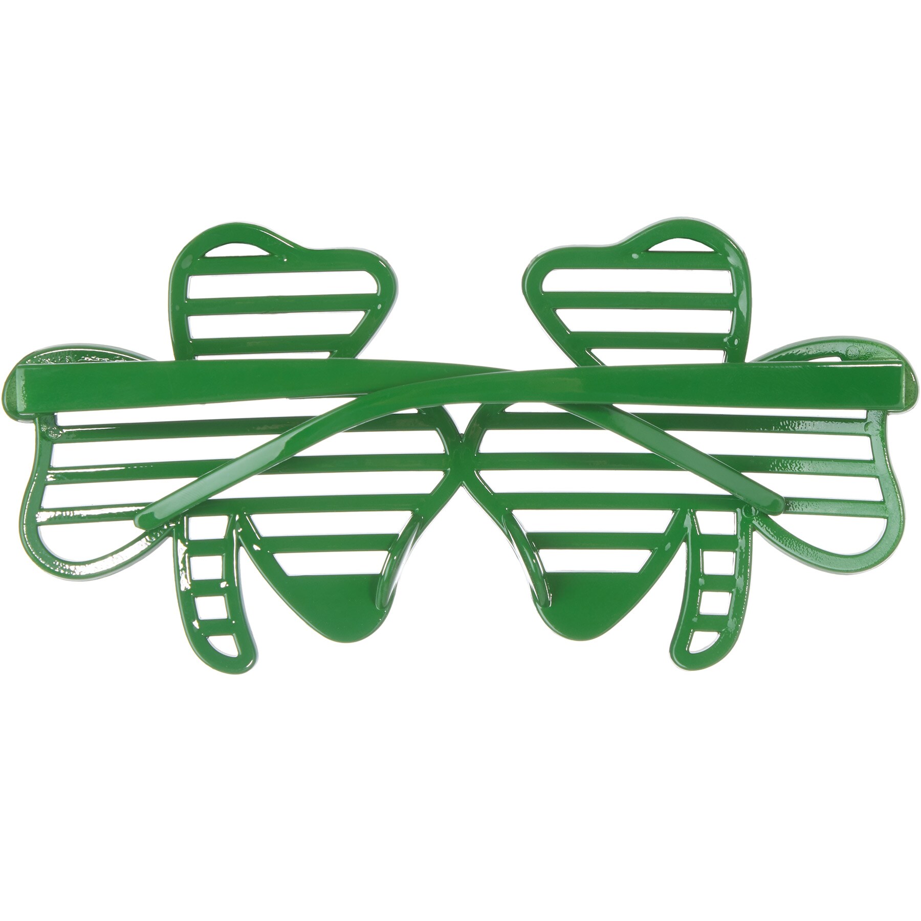 tectake® St. Patrick’s Day Spaßbrille Kleeblätter mit Streifen
