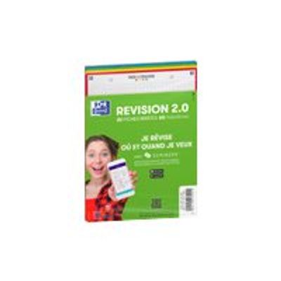 Oxford REVISION 2.0 Starter Pack - Pack de 32 Fiches Bristol Scribzee - A6 - petits carreaux - non perforées - couleurs assorties