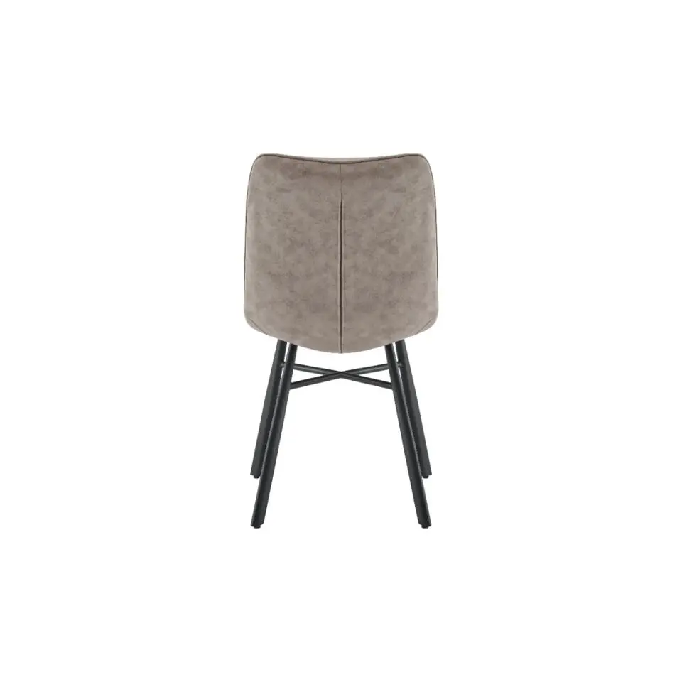 Dexx - Eetkamerstoelen set van 4 - Taupe - Microvezel
