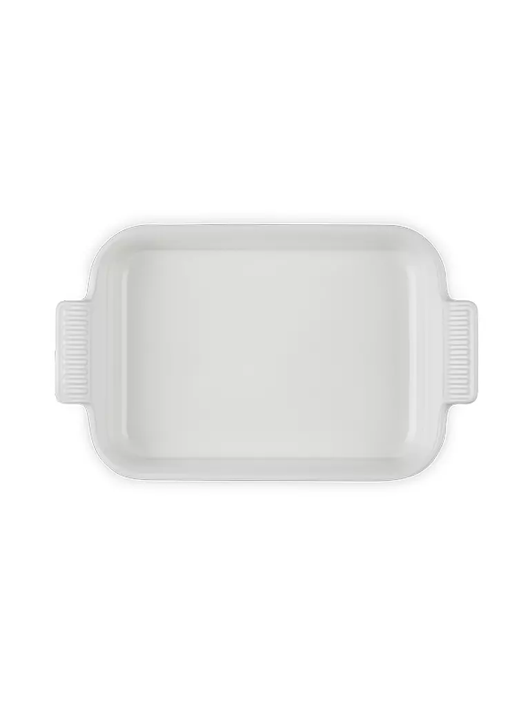 LE CREUSET Rechteckige Auflaufform Tradition aus Steinzeug 26x19cm Meringue creme