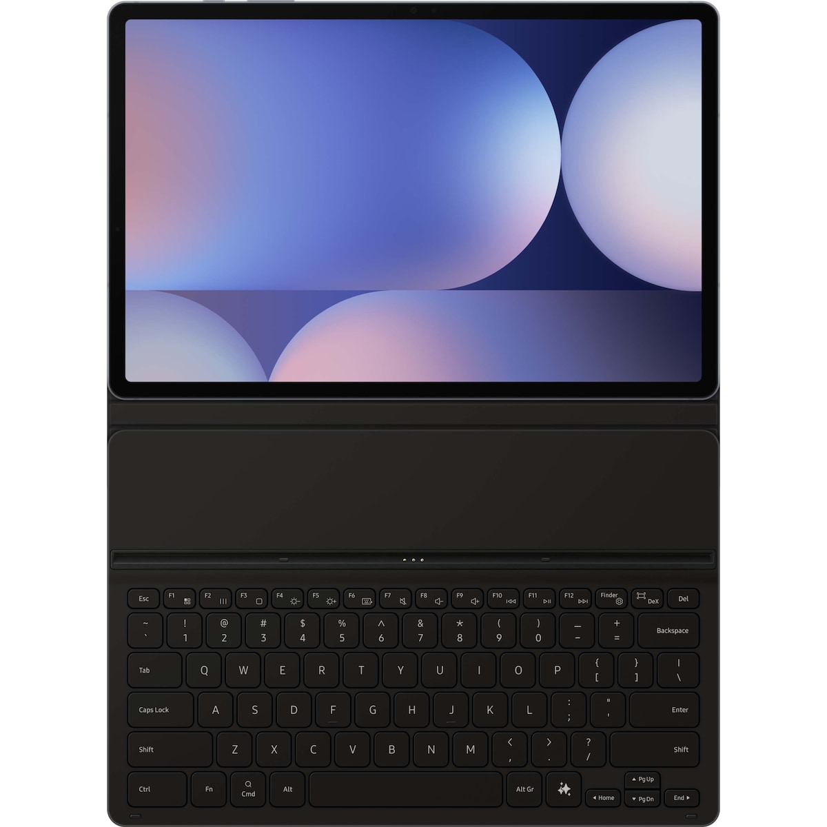 Samsung Galaxy Tab S10+/S9+/S9 FE+ Slim tastaturdeksel (sort)