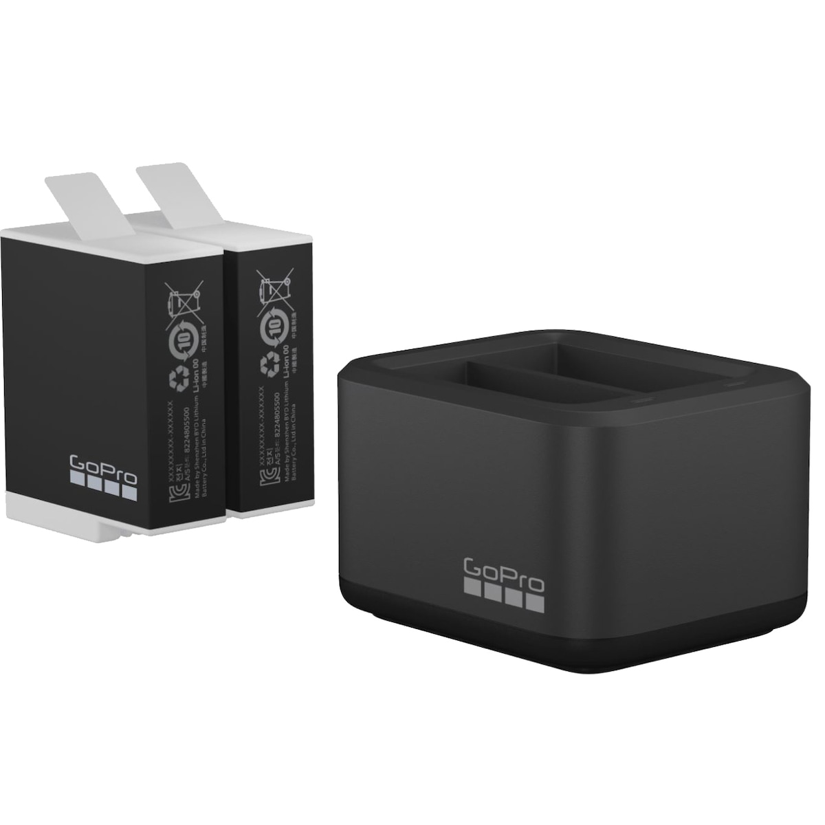 GoPro Dual batterilader + 2 batterier