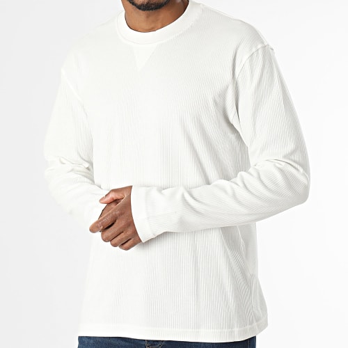Tee Shirt Manches Longues Beige Clair