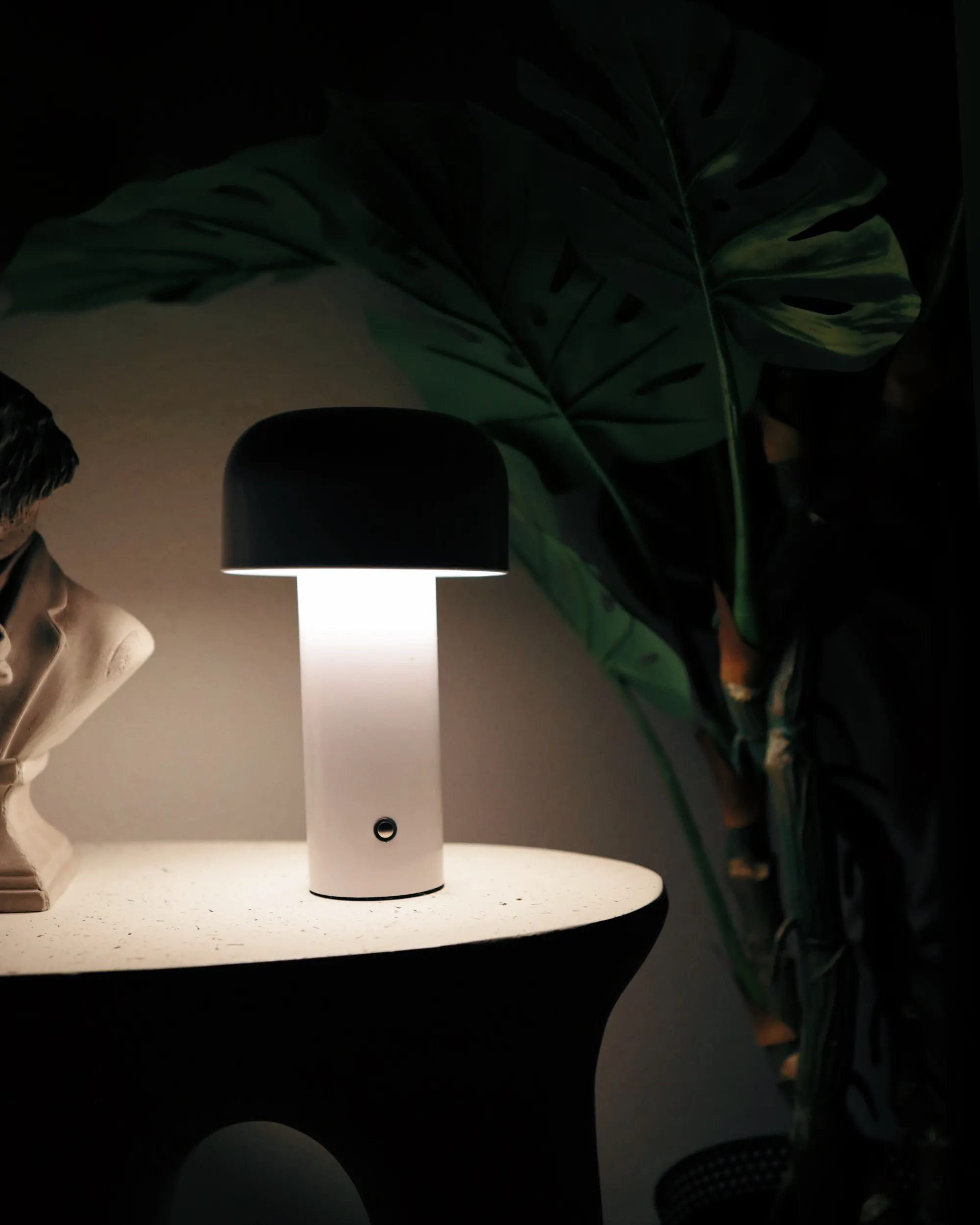 LED draadloze tafellamp BESOS met dimmer Metaal Wit
