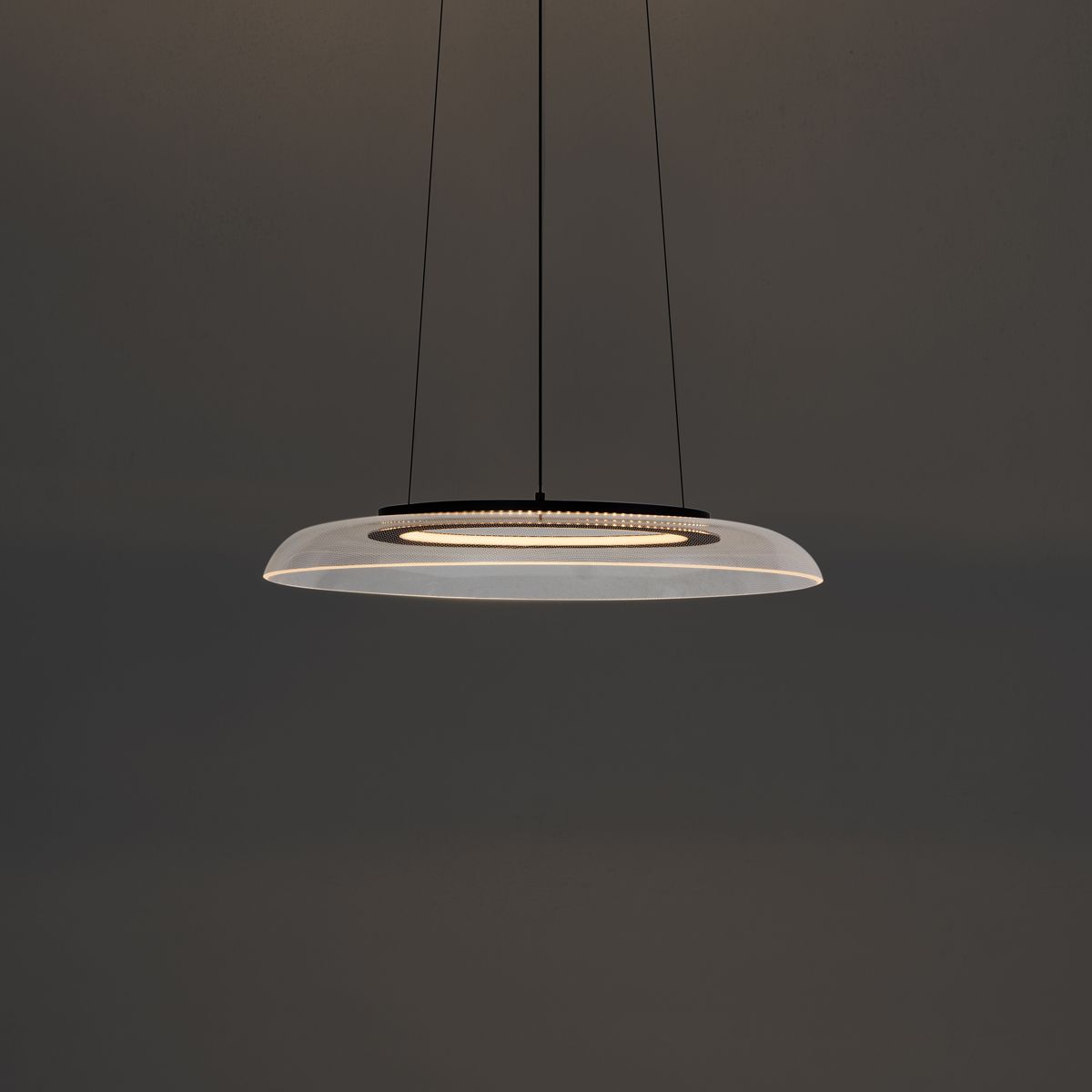 Design hanglamp zwart en transparant 3-staps dimbaar - Scacrylic