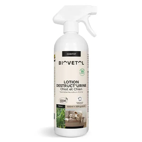 Biovetol - Loção Destruidora de Urina Orgânica para Cães - 500ml + 50% grátis