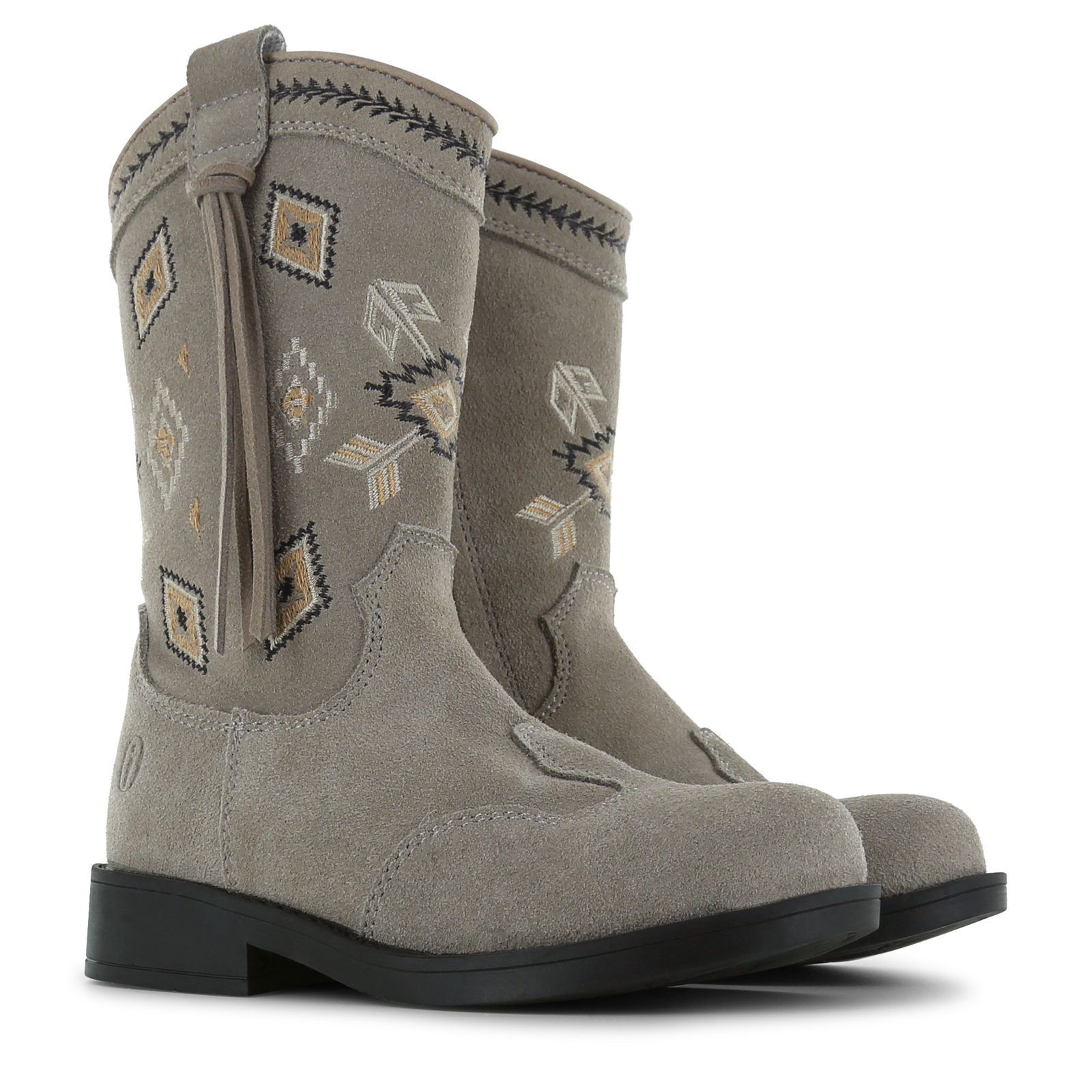 Shoesme taupe cowboylaars met teddy voering Leer, Microleer | Sale