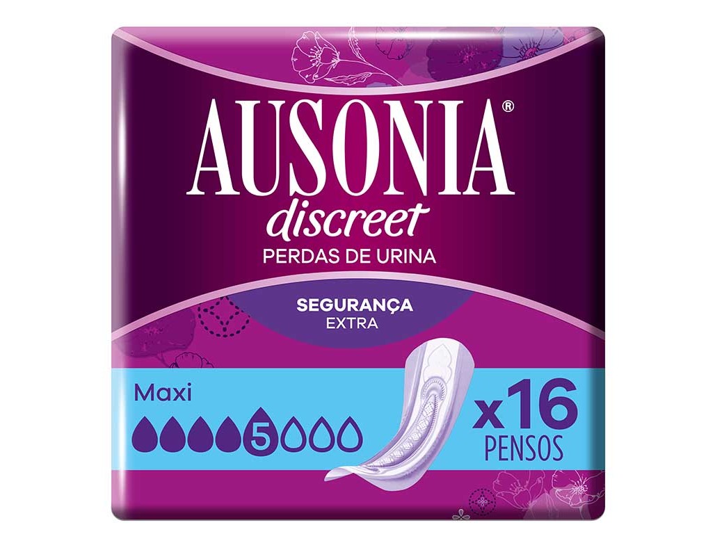 PENSOS INCONTINÊNCIA MAXI AUSONIA DISCREET 16 UN