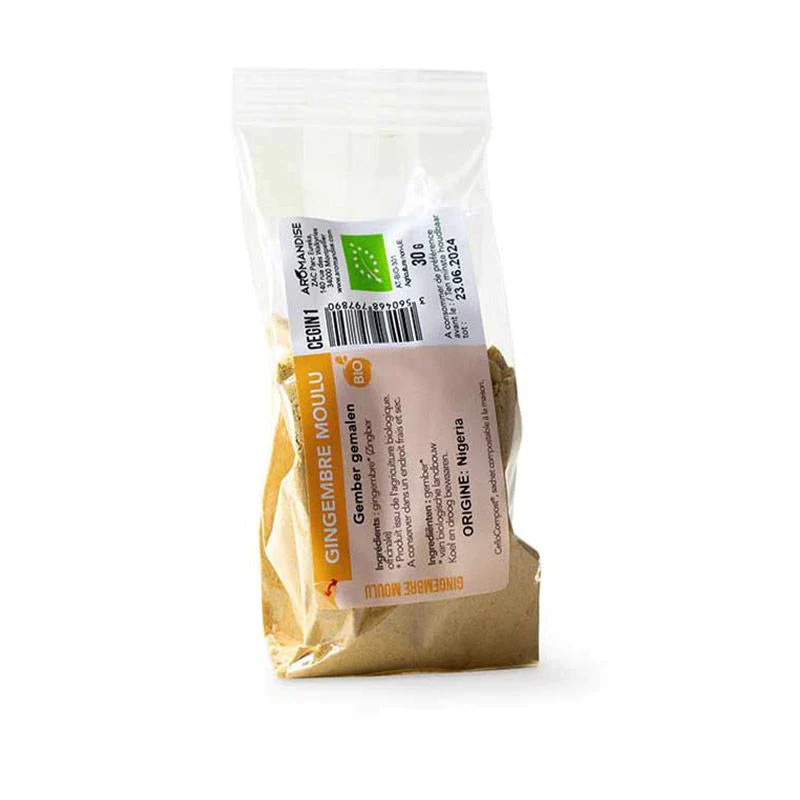 Gingembre moulu bio - 30 g Aromandise