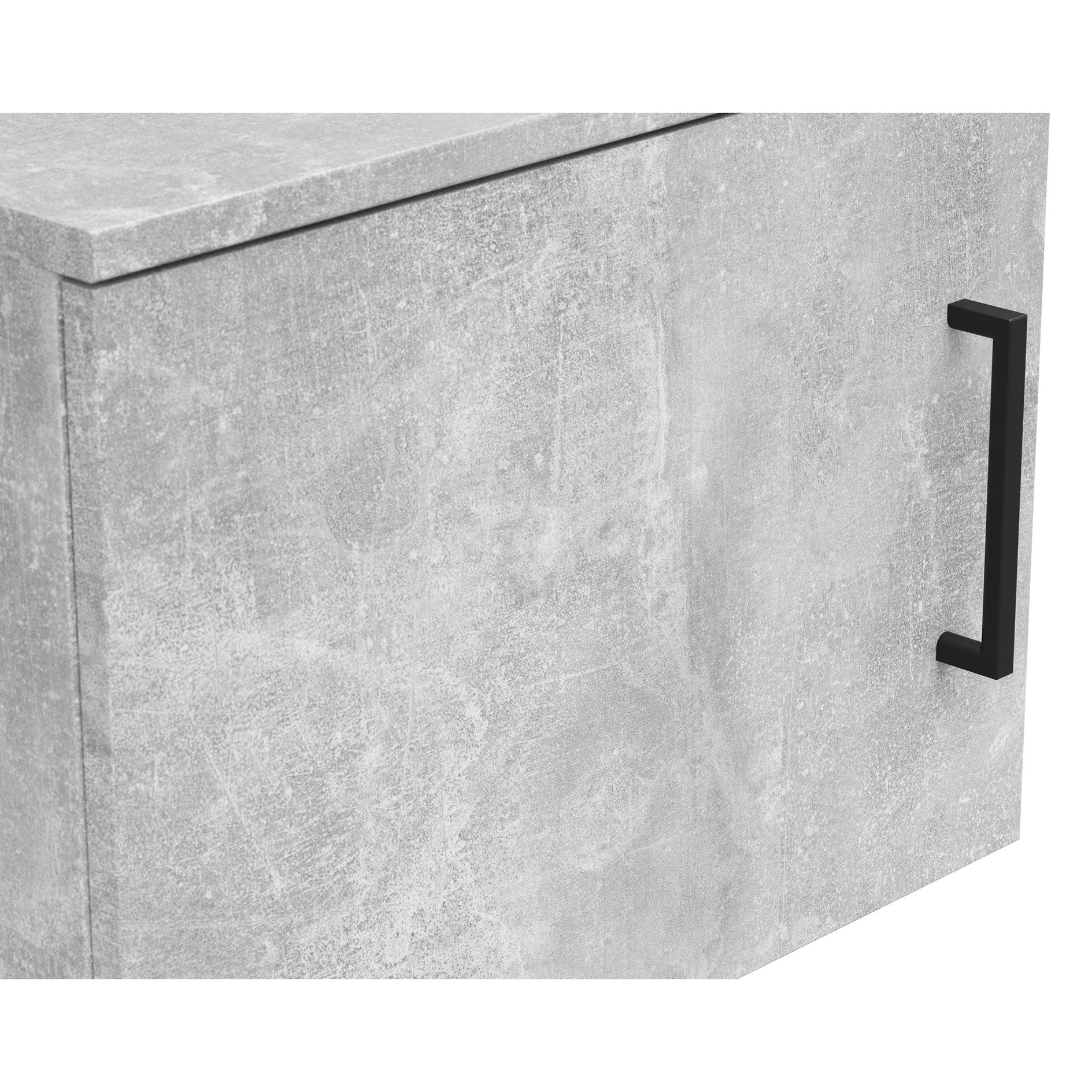 Aufsatzelement - auch hängend verwendbar - Betonoptik - Breite 45 cm