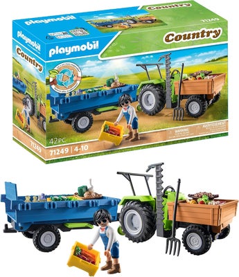 Playmobil 71249 Lekesett Country Traktor med Tilhenger