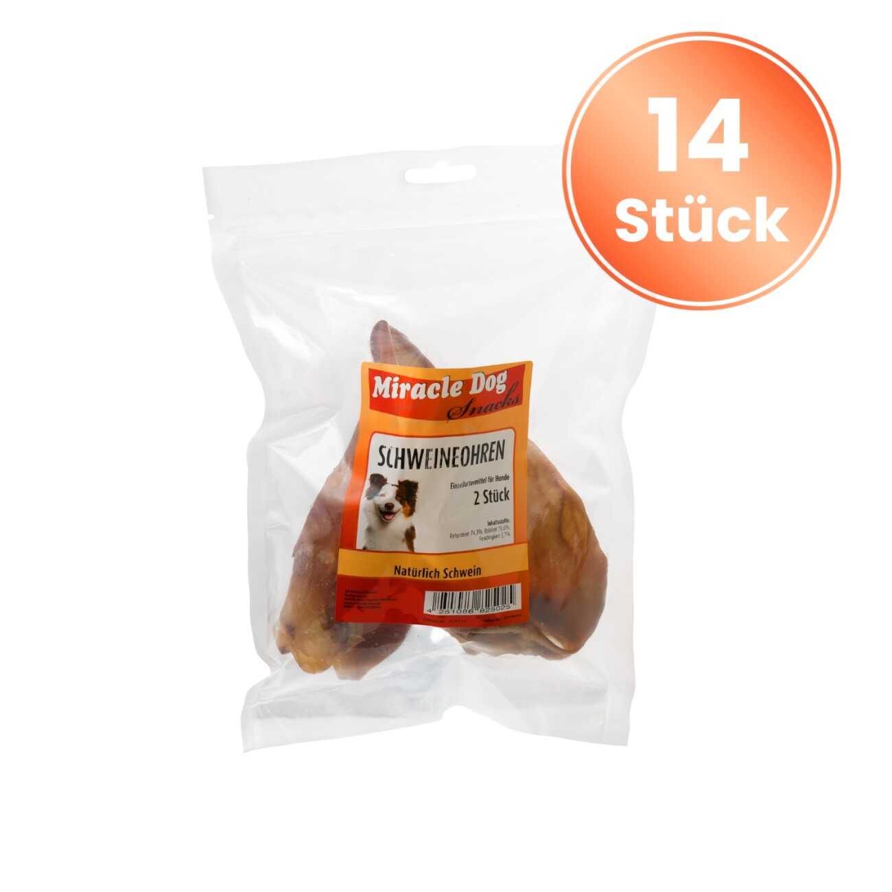 Miracle Dog Schweineohren extradick 14 x 2St