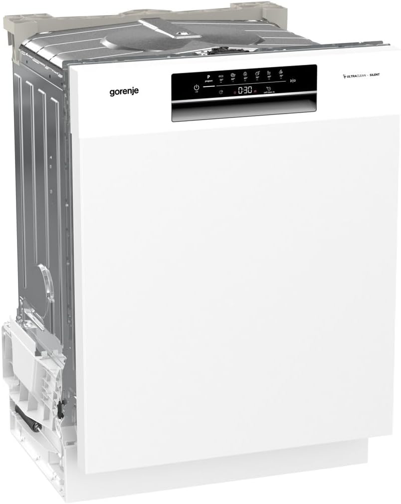 Gorenje GU642E90W Geschirrspüler/Unterbaugerät/Made in EU/60 breite/13 Maßgedecke/3 Körbe/8 Programm/Total AquaStop/MultiClack/Verstellbare Körbe/StartDelay/EEK: D/Maße (HxBxT): 81,5 x 59,9 x 59,7 cm