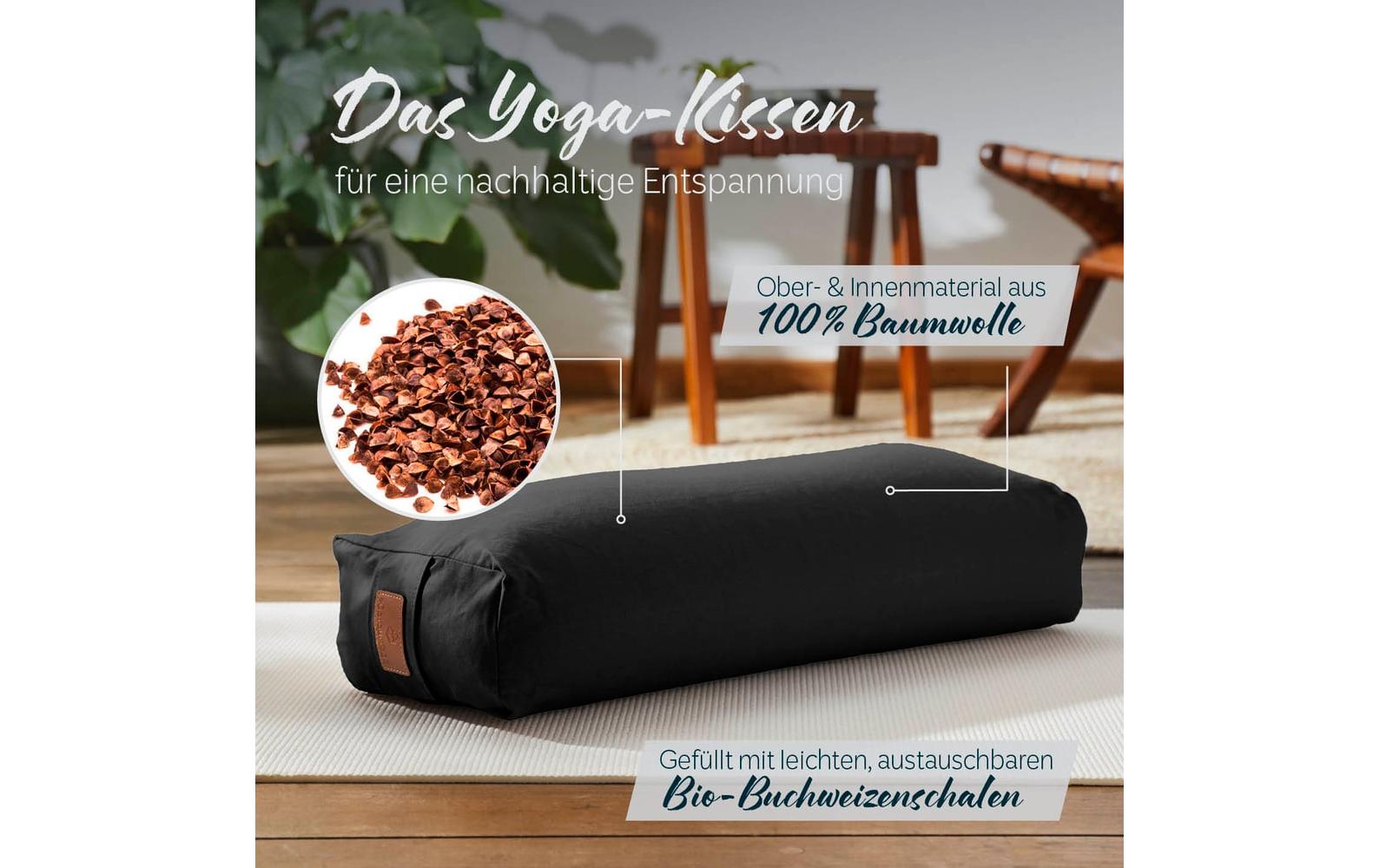 Yoga-Bolster Paravati SchwarzYoga-Zubehör