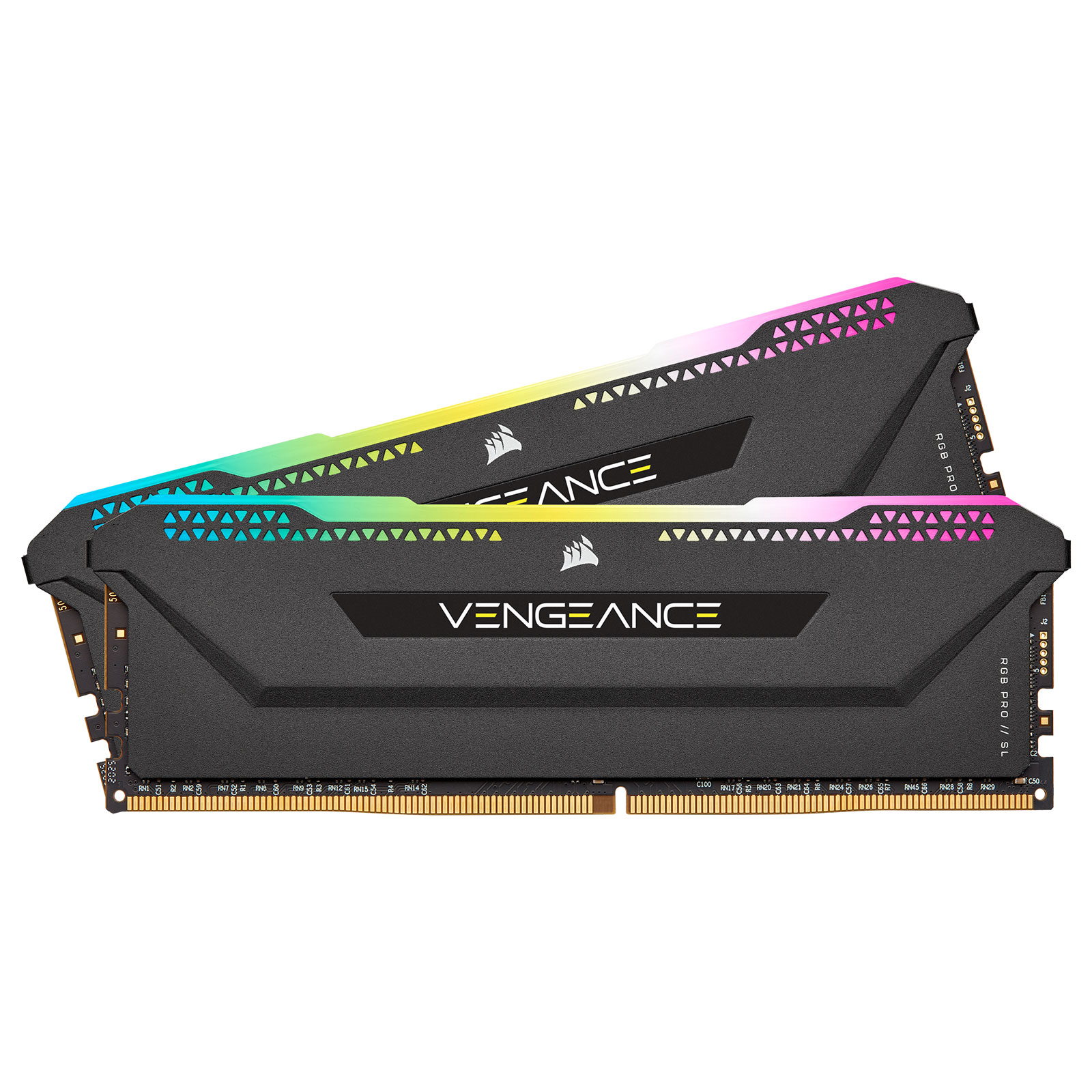 Corsair Vengeance RGB PRO SL Series 64 Go (2 x 32 Go) DDR4 3200 MHz CL16 - Noir