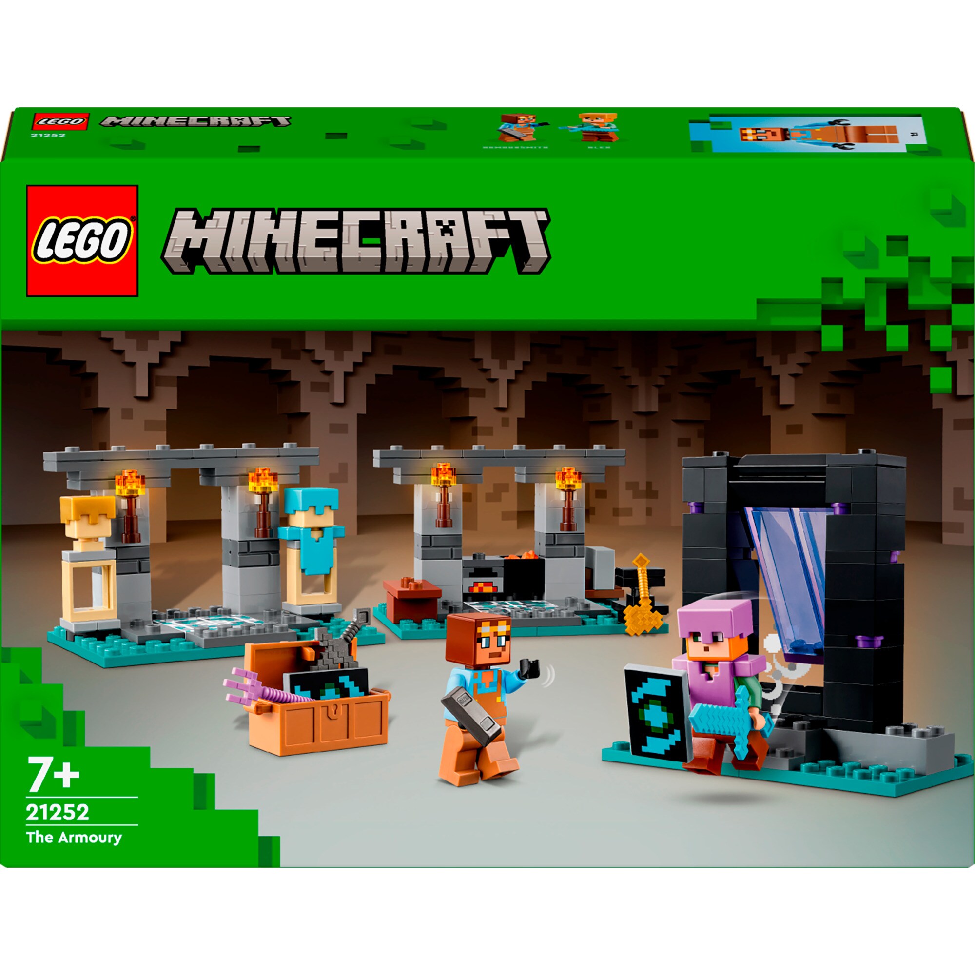 LEGO Konstruktionsspielzeug Minecraft Die Waffenkammer