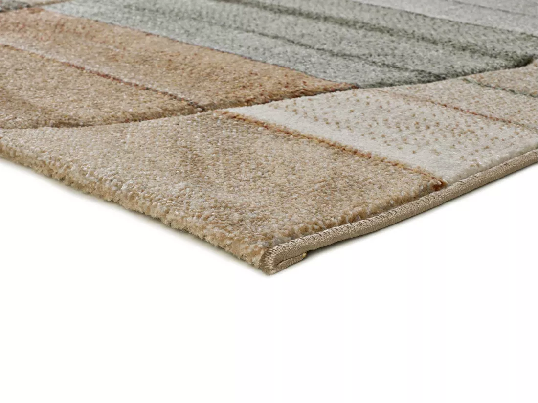 Tapis intérieur - abstrait - multicolore - 140 x 200 cm - SORA