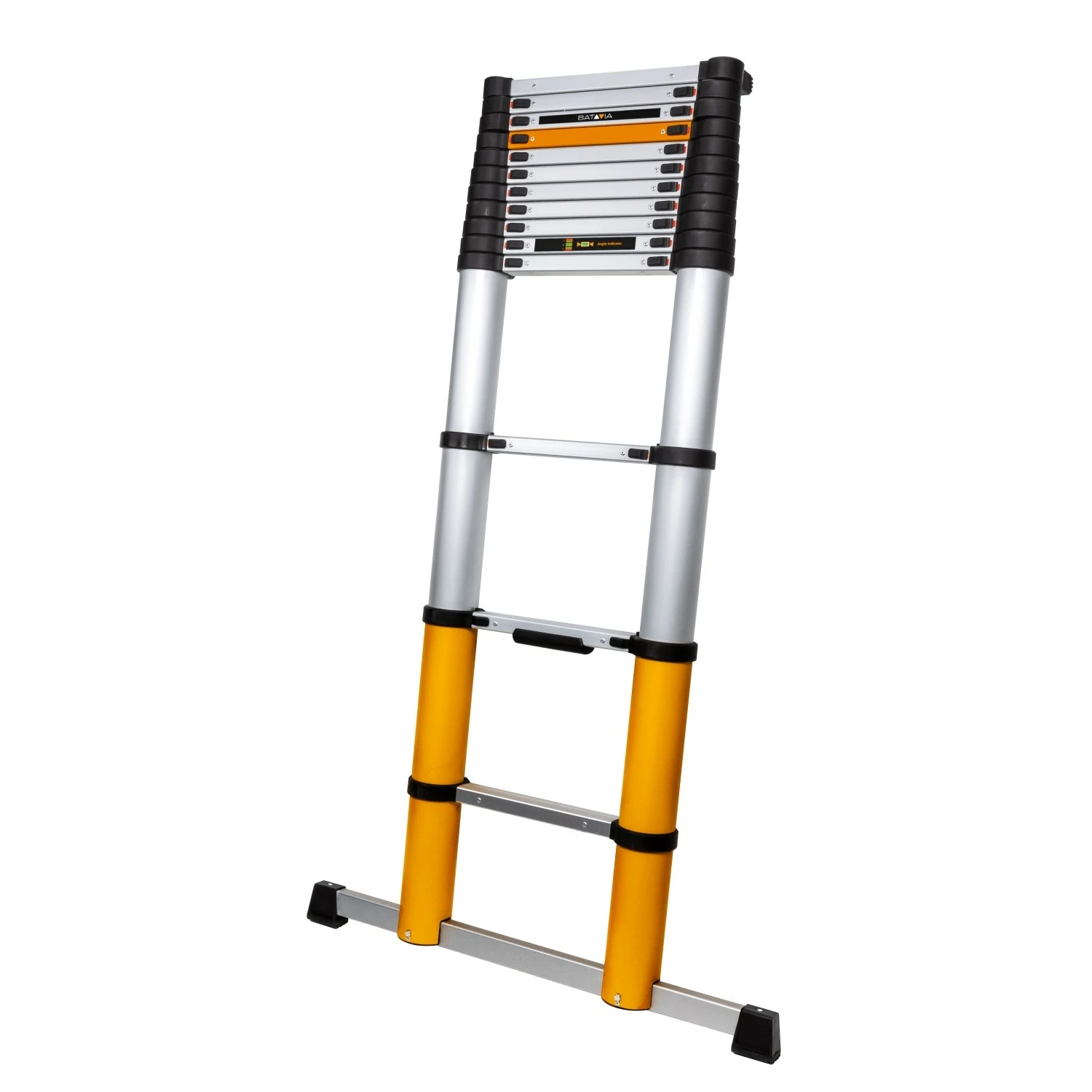 Batavia 7064829 Giraffe Air Telescopische ladder met Hoekindicator, SoftClose & AntiSlip - 4.15m - 14 sporten