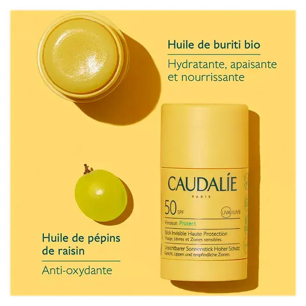 Caudalie Vinosun Protect Stick Invisível Alta Proteção FPS 50 15g
