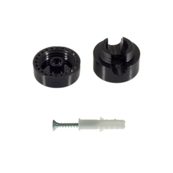 Universele kabelklem zwart plastic 2pack