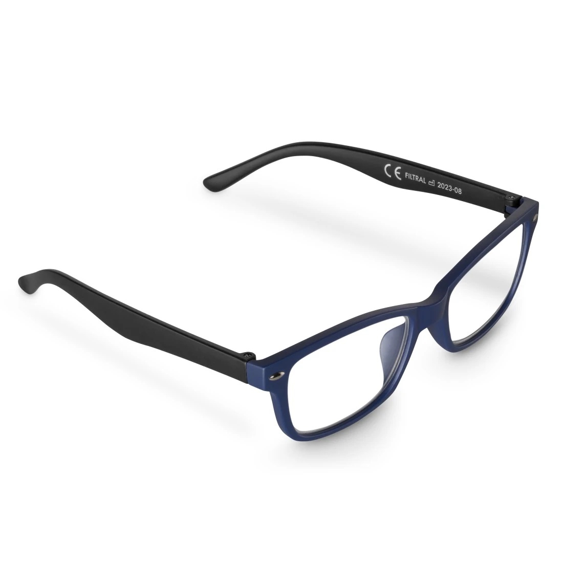 Nachhaltige Lesehilfe Lese Brille Dioptrie  1.50 Recycelt Matt (00096237) - Blau / Schwarz