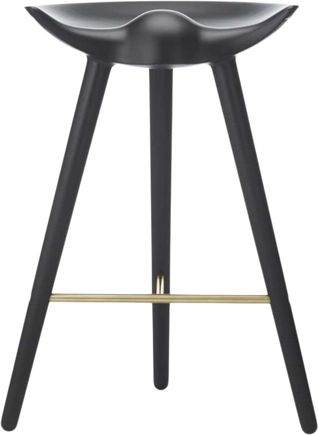 Audo Copenhagen ML 42 - Bord Skammel / Sortbejdset bøg / Messing Black stained beech / brass
