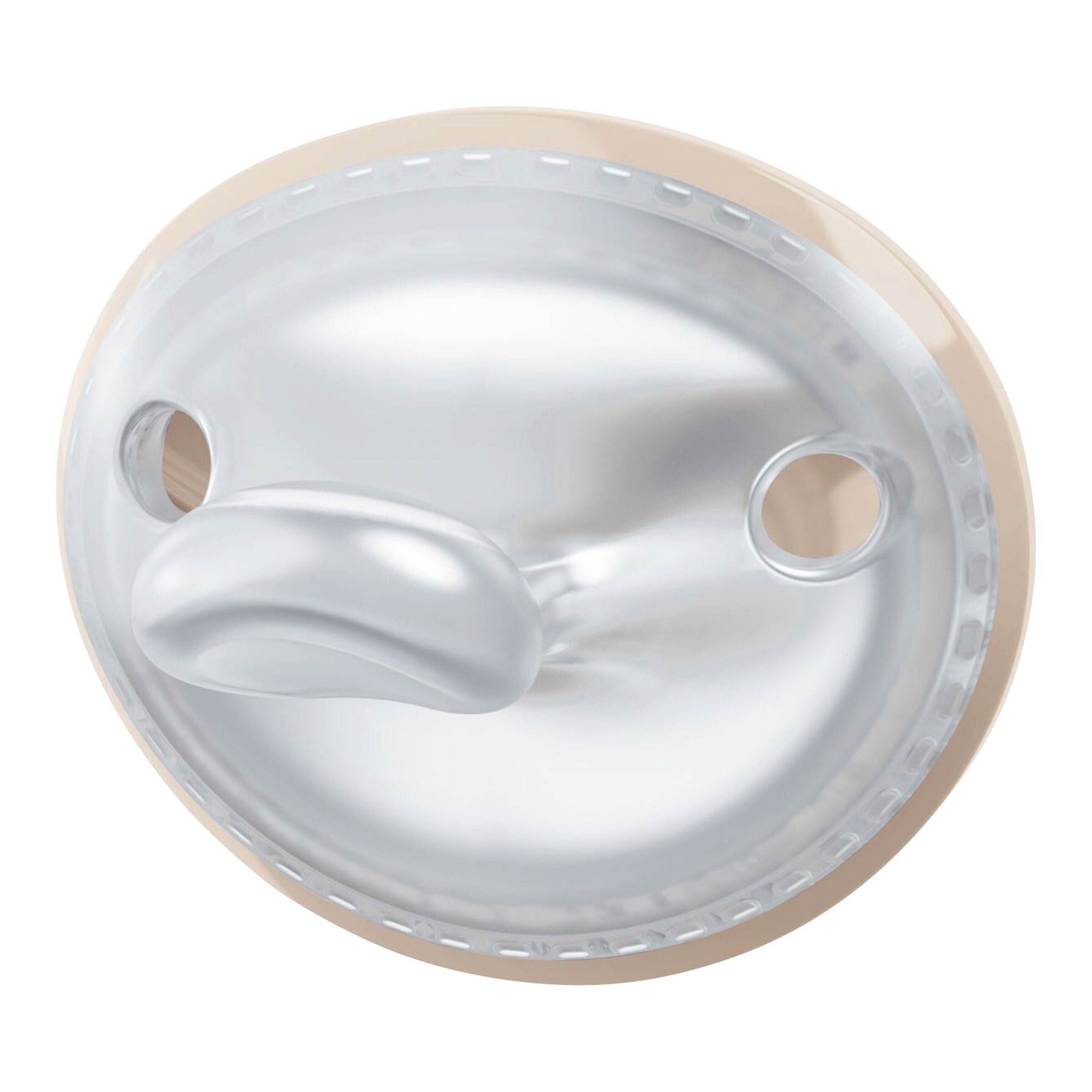 NUK 2er-Pack Schnuller MommyFeel Silikon 0-9M blush-sandstone