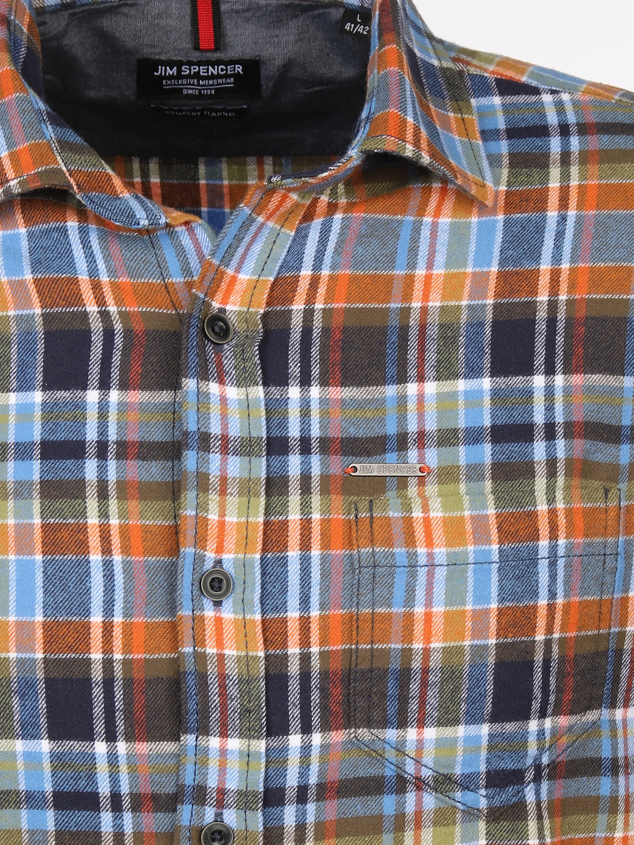 Herren Flanellhemd im Karodessin