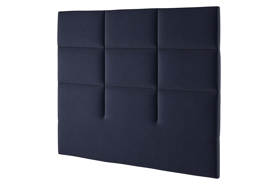 Wall sengegavl Tekstil Navy 61 i 210 cm bredde