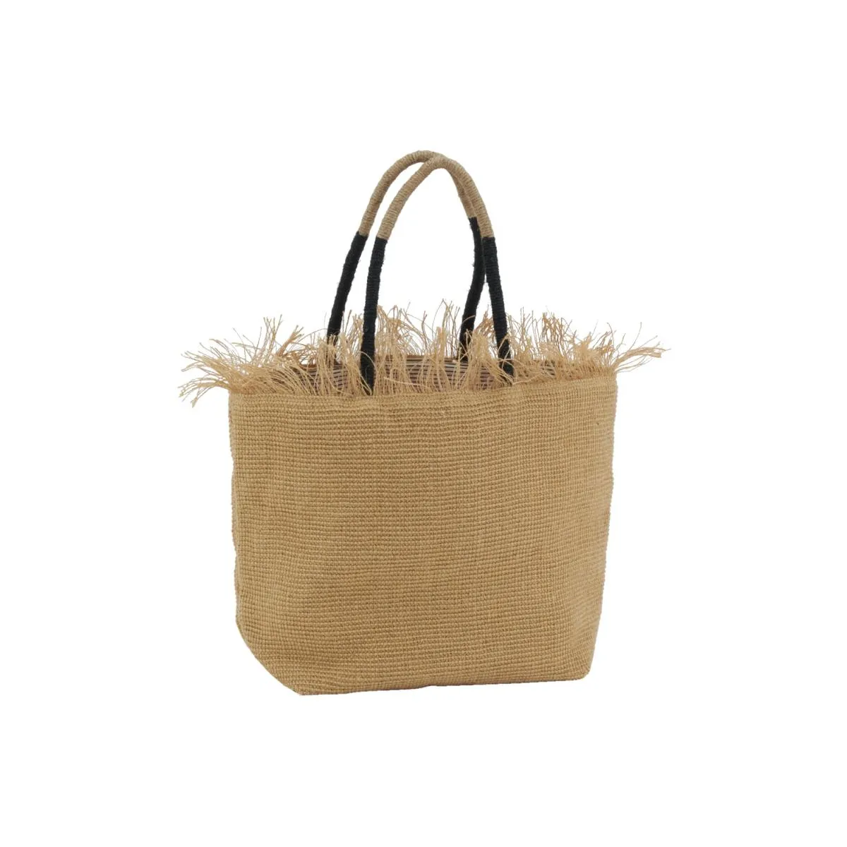 Aubry Gaspard Sac jute/coton - Franges