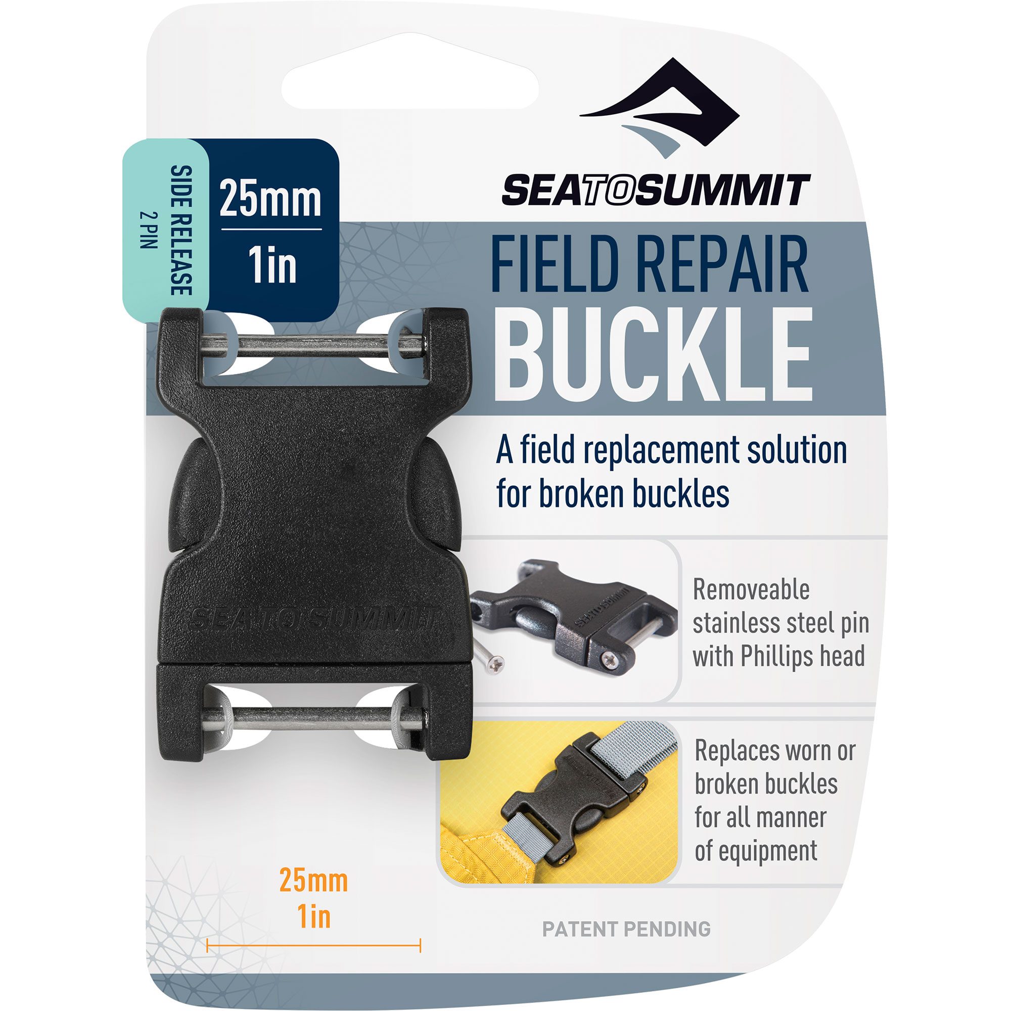 Sea to Summit Field Repair Ersatzschnalle 2 Pins 25mm