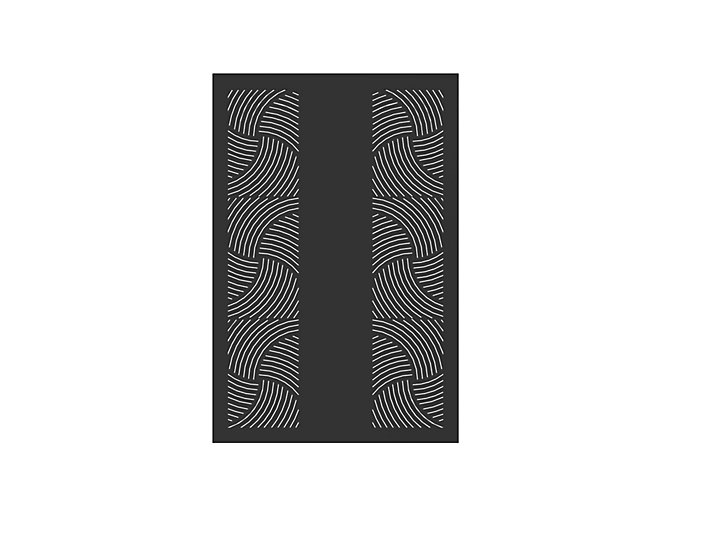 Plaque de protection murale Le Marquier Arty l. 80 x H. 120 cm noire