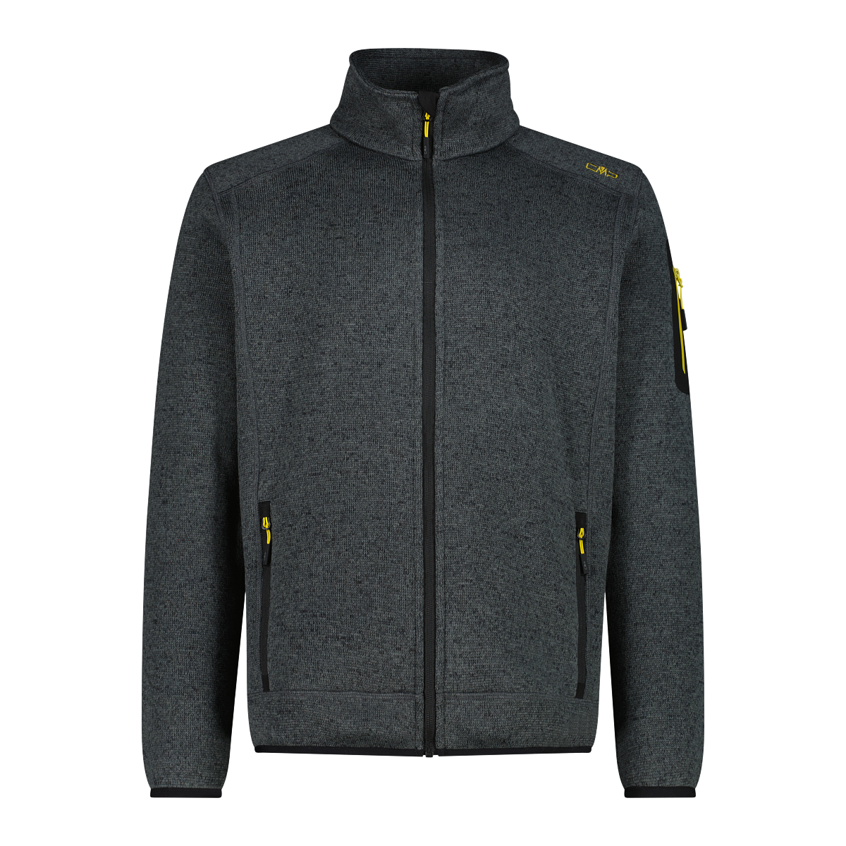 CMP Strickfleecejacke 1 Stk. tlg. ohne Kapuze Wärmend & atmungsaktiv & schnell trocknend