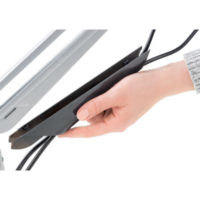 Novus Clu I - Support de table pour moniteur jusqu'à 283mm - argent / anthracite