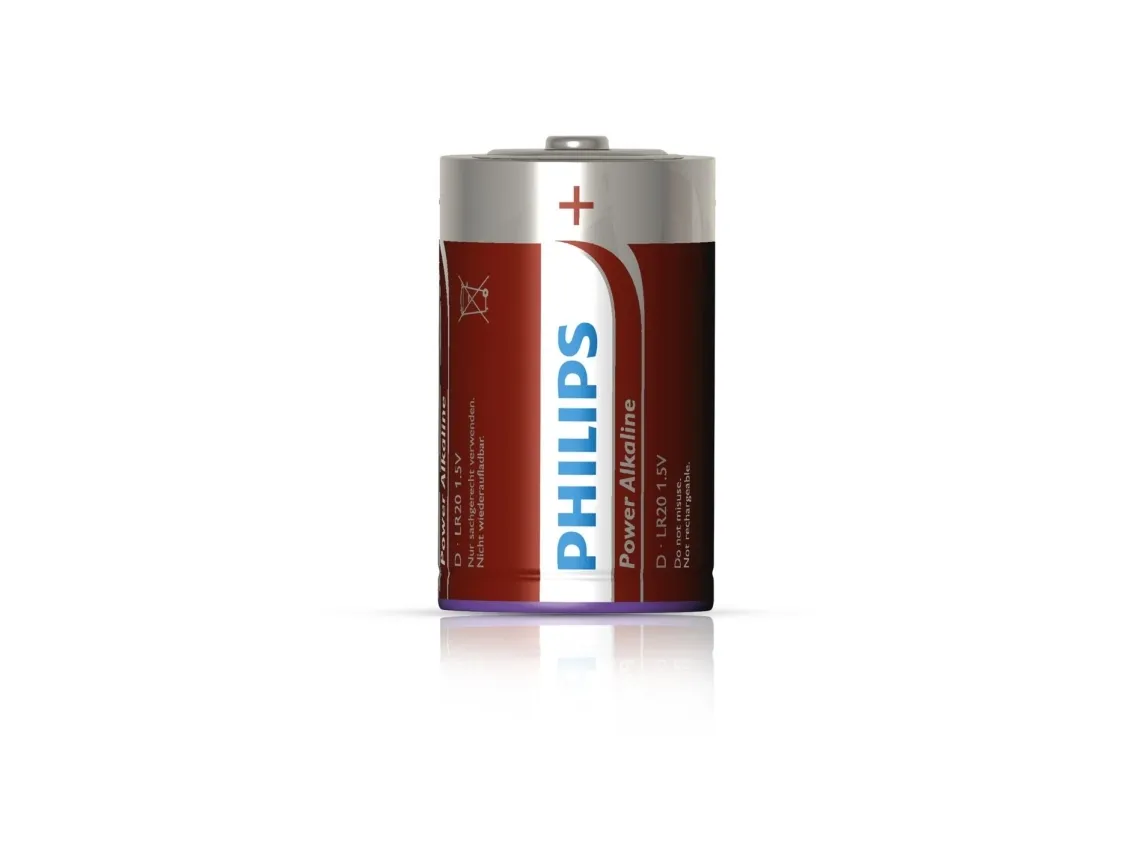 Philips Power Life LR20P2B - Batteri 2 x D - Alkalisk