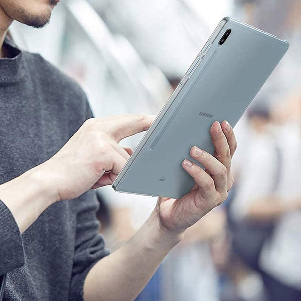 Samsung Galaxy Tab S8  Plus / Tab S7  Plus Gummi Case Hülle - Transparent