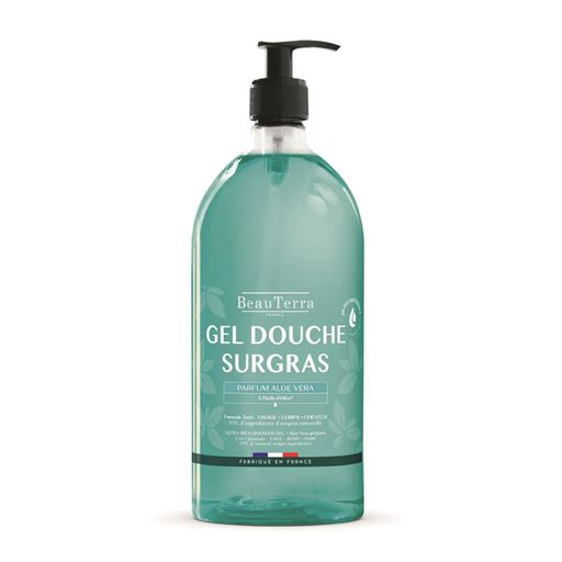 Beau Terra Ultra Rich Shower Gel, Aloe Vera, 1000 ml