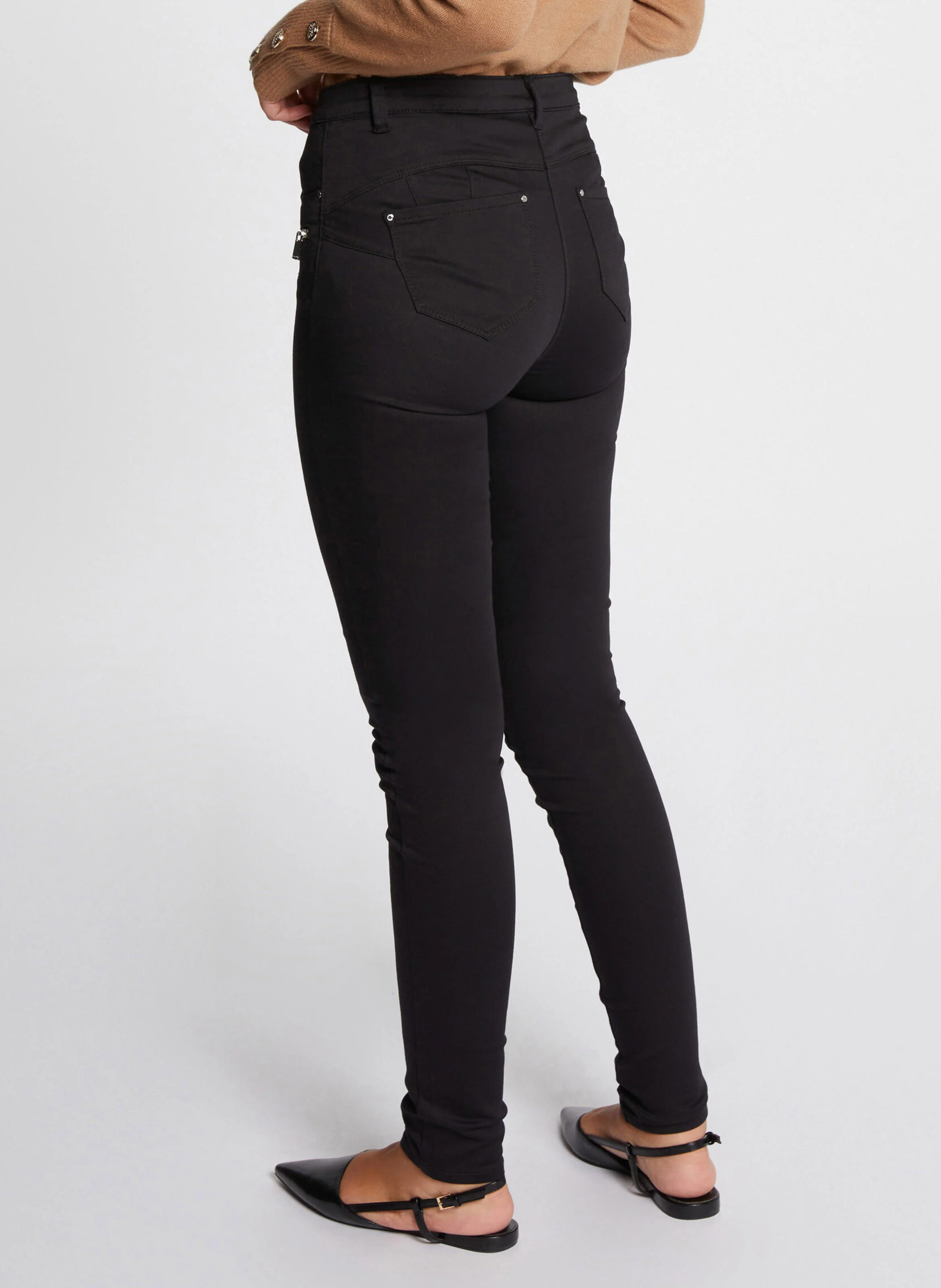 PATRICK - Jean skinny en coton mélangé | Noir